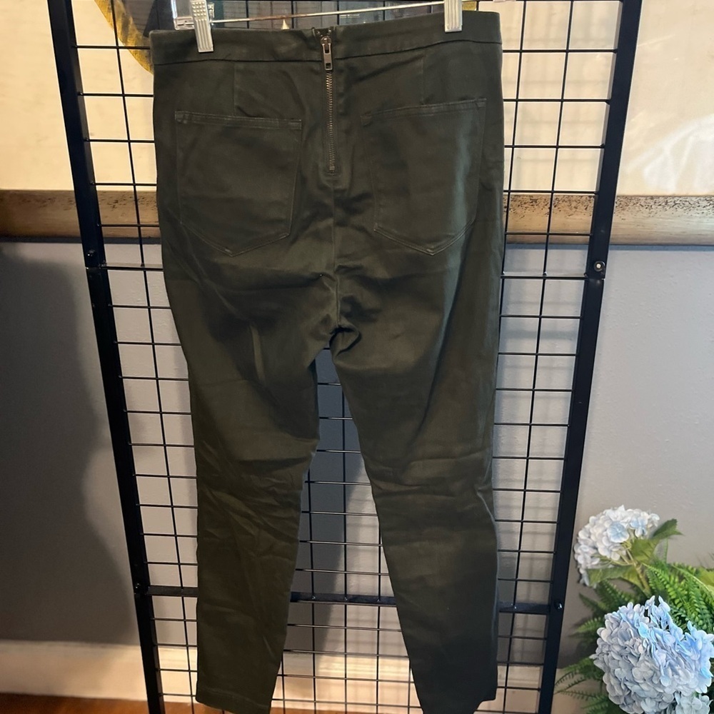 J. Crew Dark green Dannie Straight Leg Pants - Picture 6 of 8